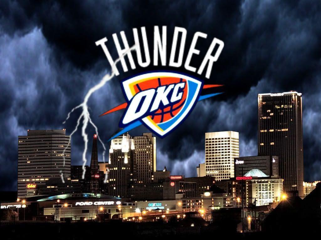 Download Oklahoma City Thunder Stone Design Wallpaper