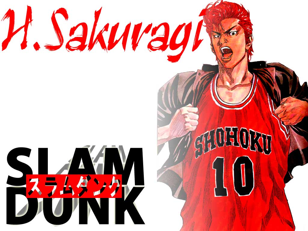 Slam Dunk Sakuragi. Anime wallpaper. Slam dunk