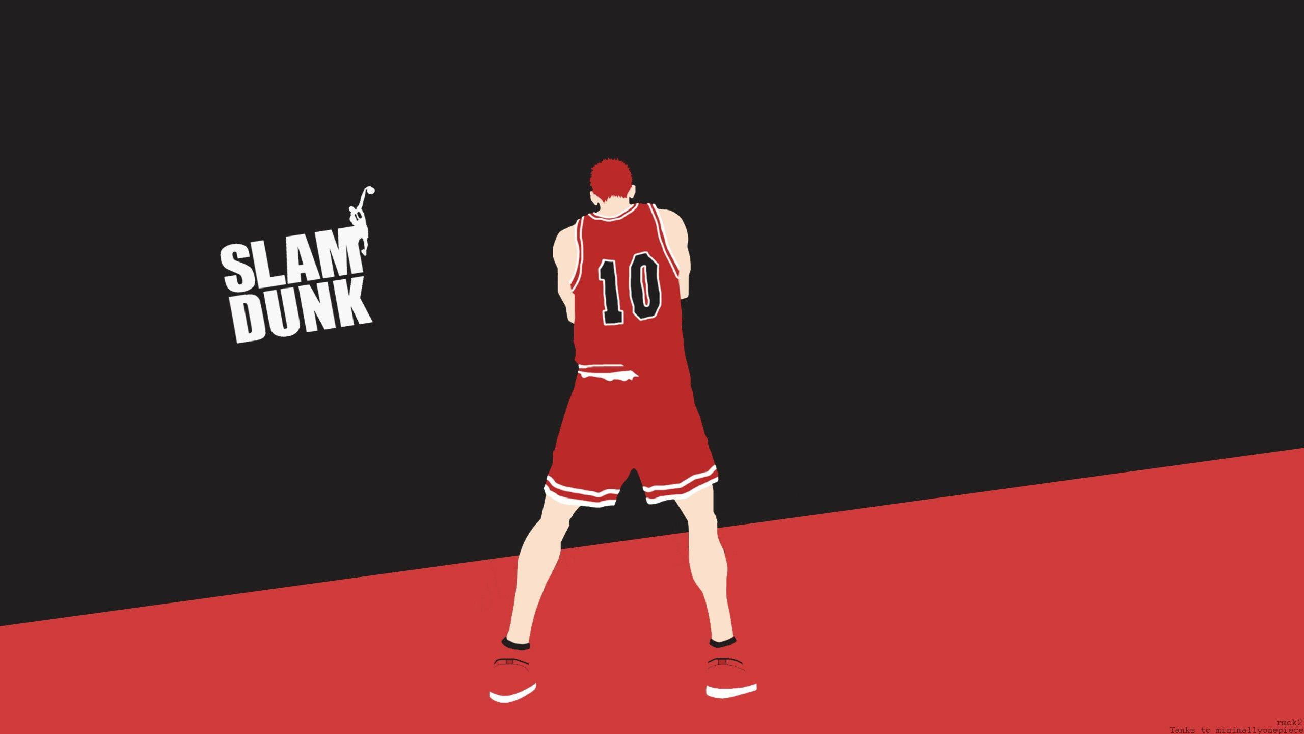 Wallpaper, illustration, red, ball, brand, clothing, Slam Dunk