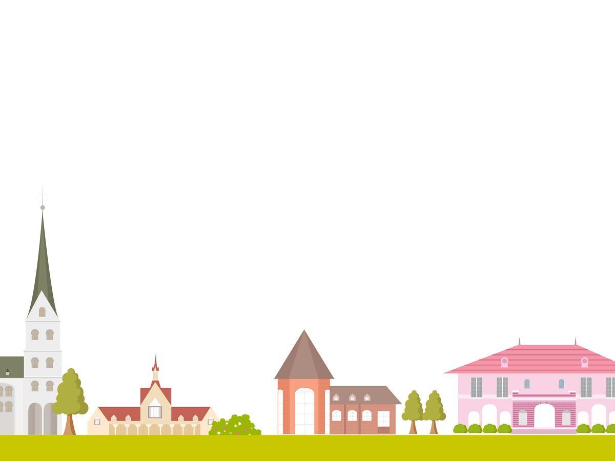 Free Small Town Background For PowerPoint PPT