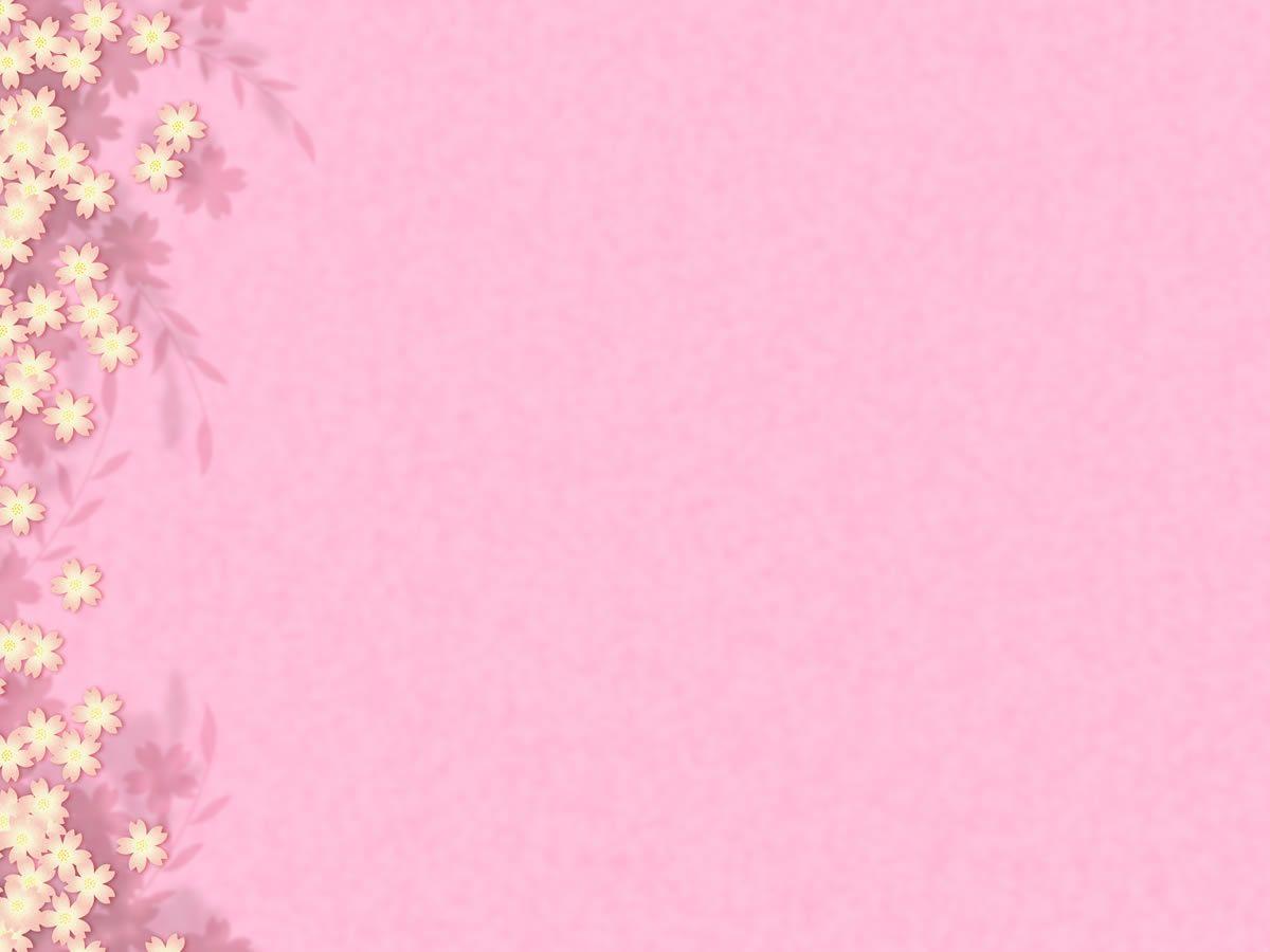 Free Pink Flower Background For PowerPoint PPT