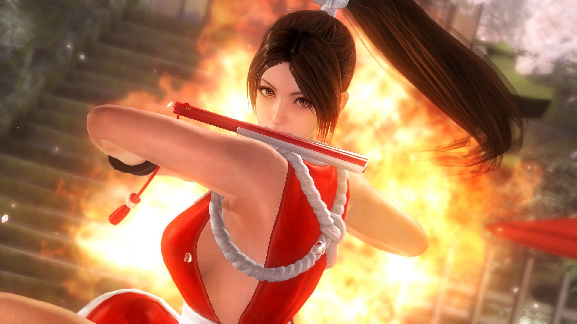 Mai Shiranui and KOF'd Destructible Costumes Shine in Dead or