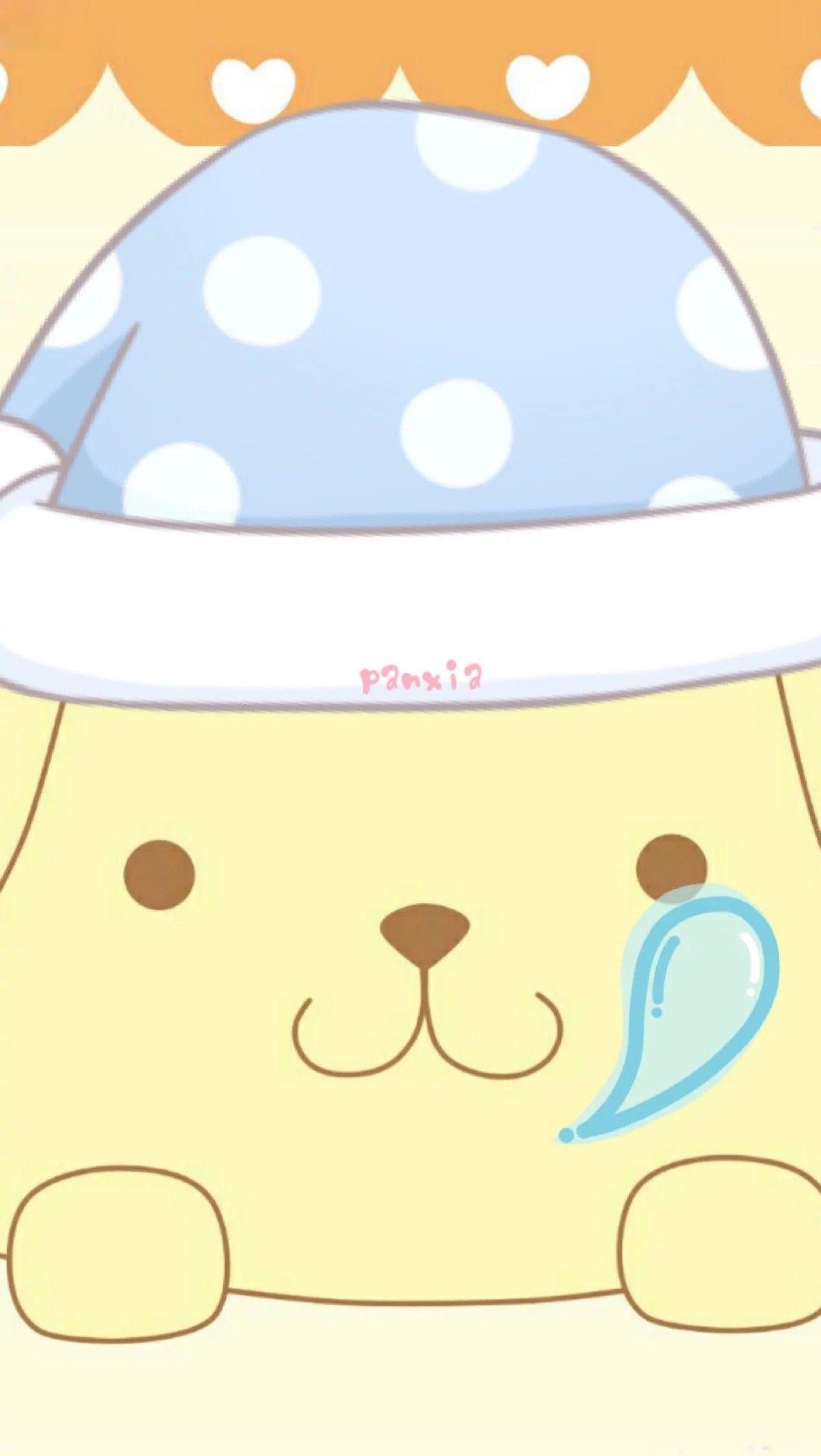 Sanrio Pom Pom Purin and Macaron Wallpaper