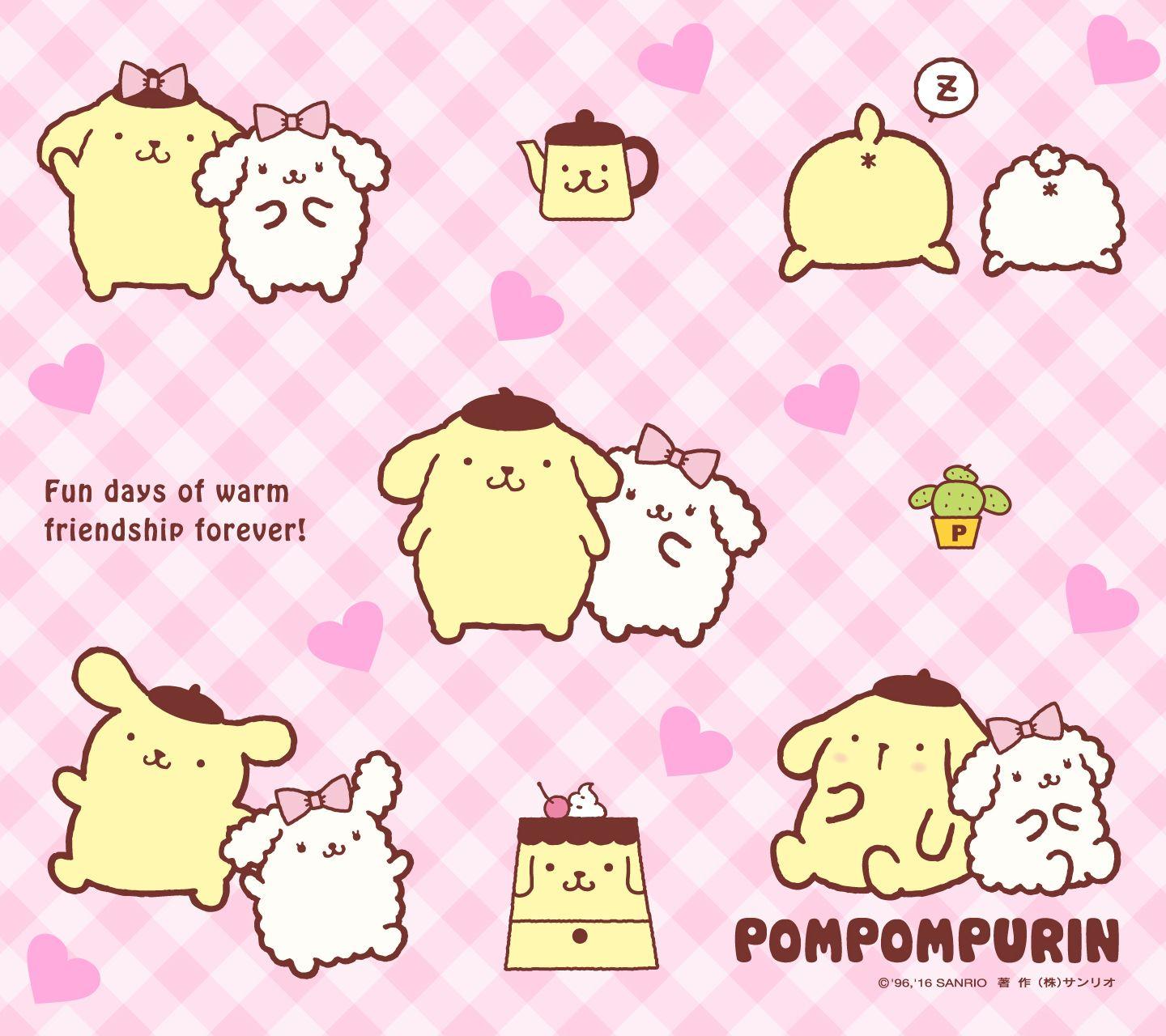 Sanrio Pom Pom Purin And Macaron Wallpapers Wallpaper Cave