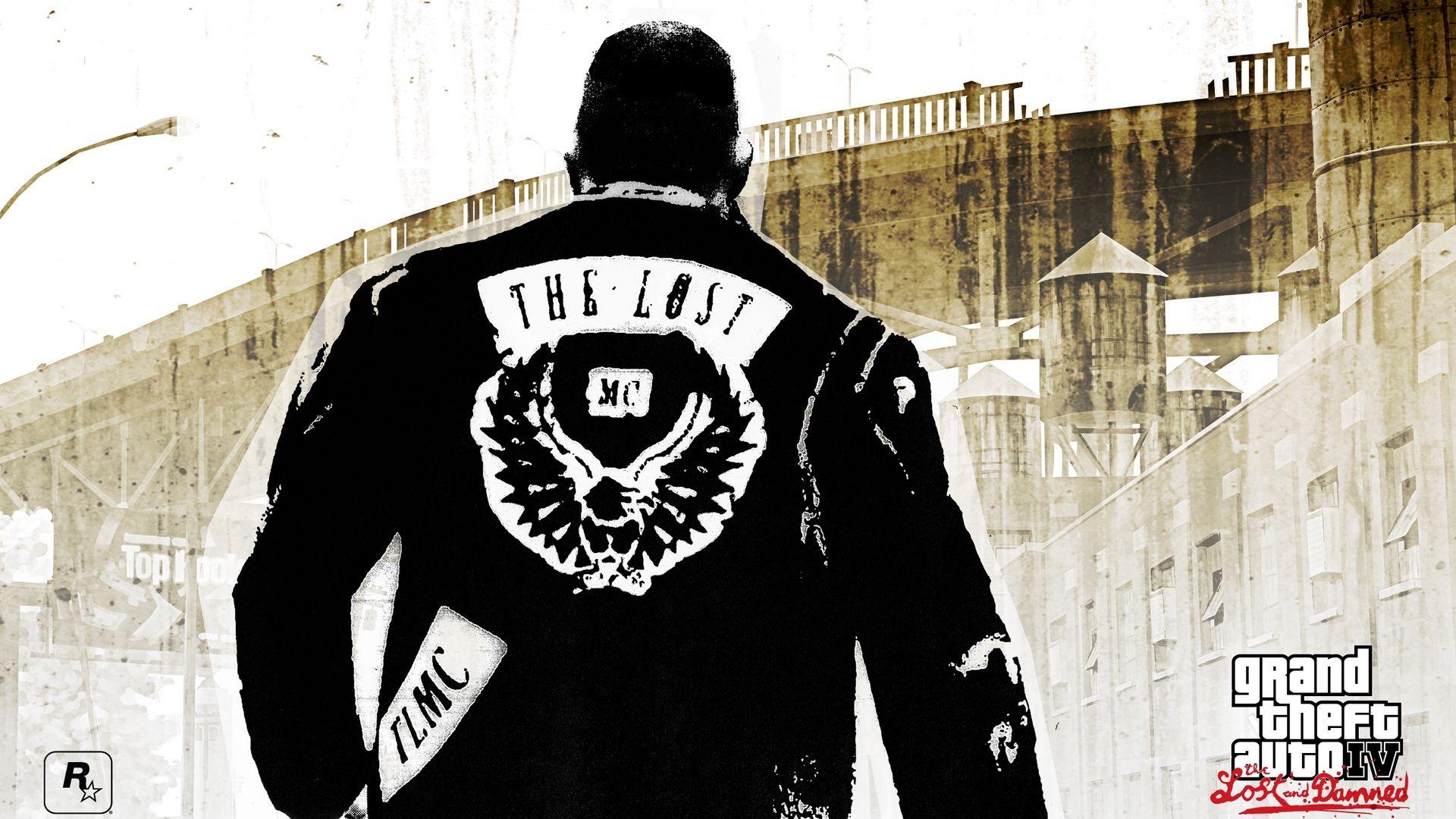 Download wallpaper 1920x1080 the lost, gang, gta 4 lost and damned