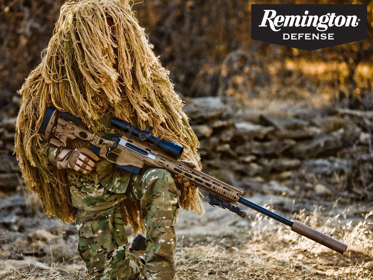Remington MSR with Ghillie Sniper (Wallpaper)