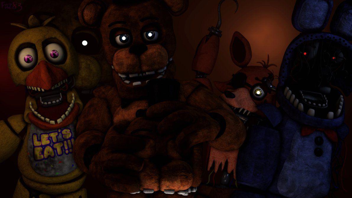 SFM FNAF 2 Wallpaper) The Withered Gang