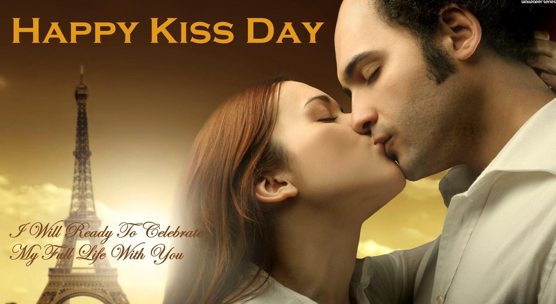 Kiss Day Wallpaper With Quotes Wallpaper