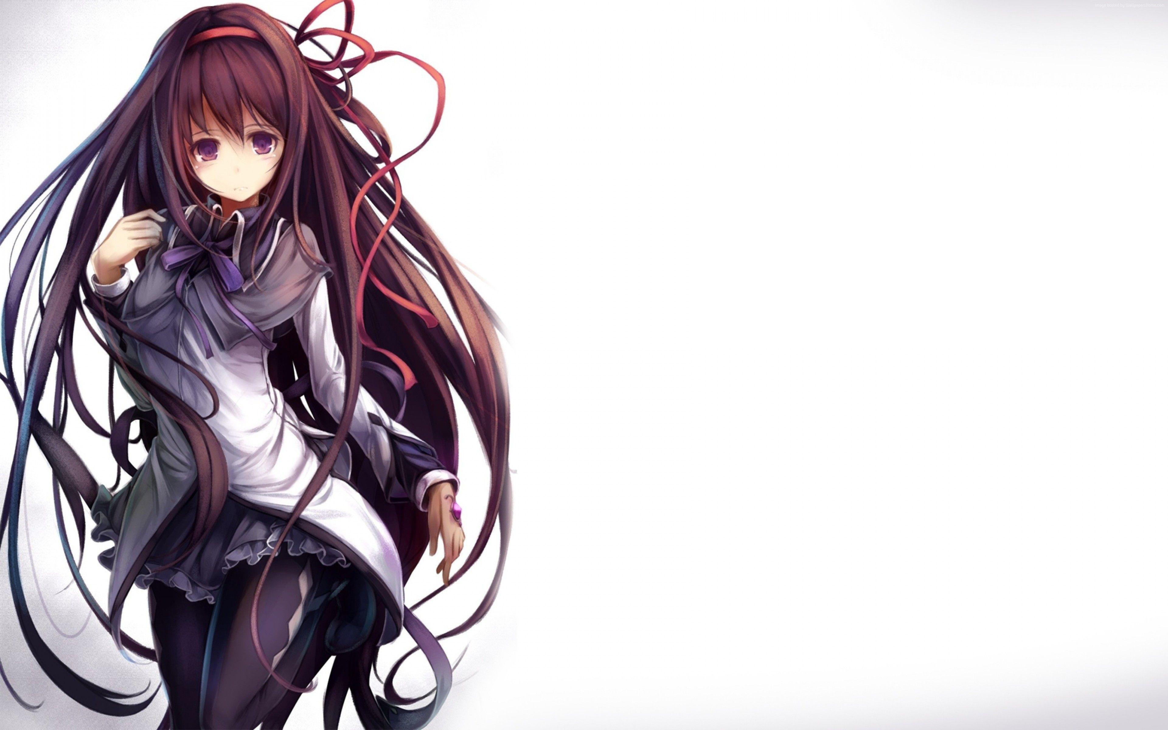 Wallpaper anime, Homura Akemi, 4k, Art