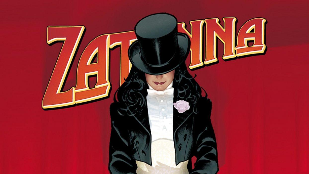 DC Comics comics Zatanna Adam Hughes top hat comic art wallpaper