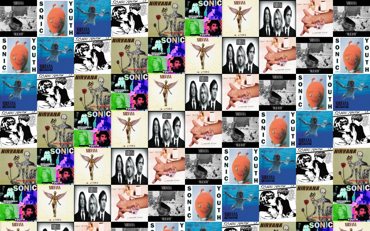 Nirvana Bleach Sonic Youth Dirty Nevermind Goo Wallpaper « Tiled