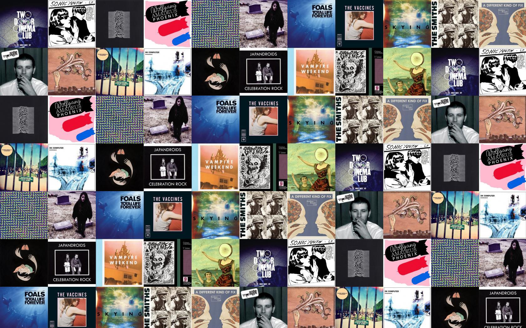 Two Door Cinema Club Tourist History Sonic Youth Wallpaper « Tiled