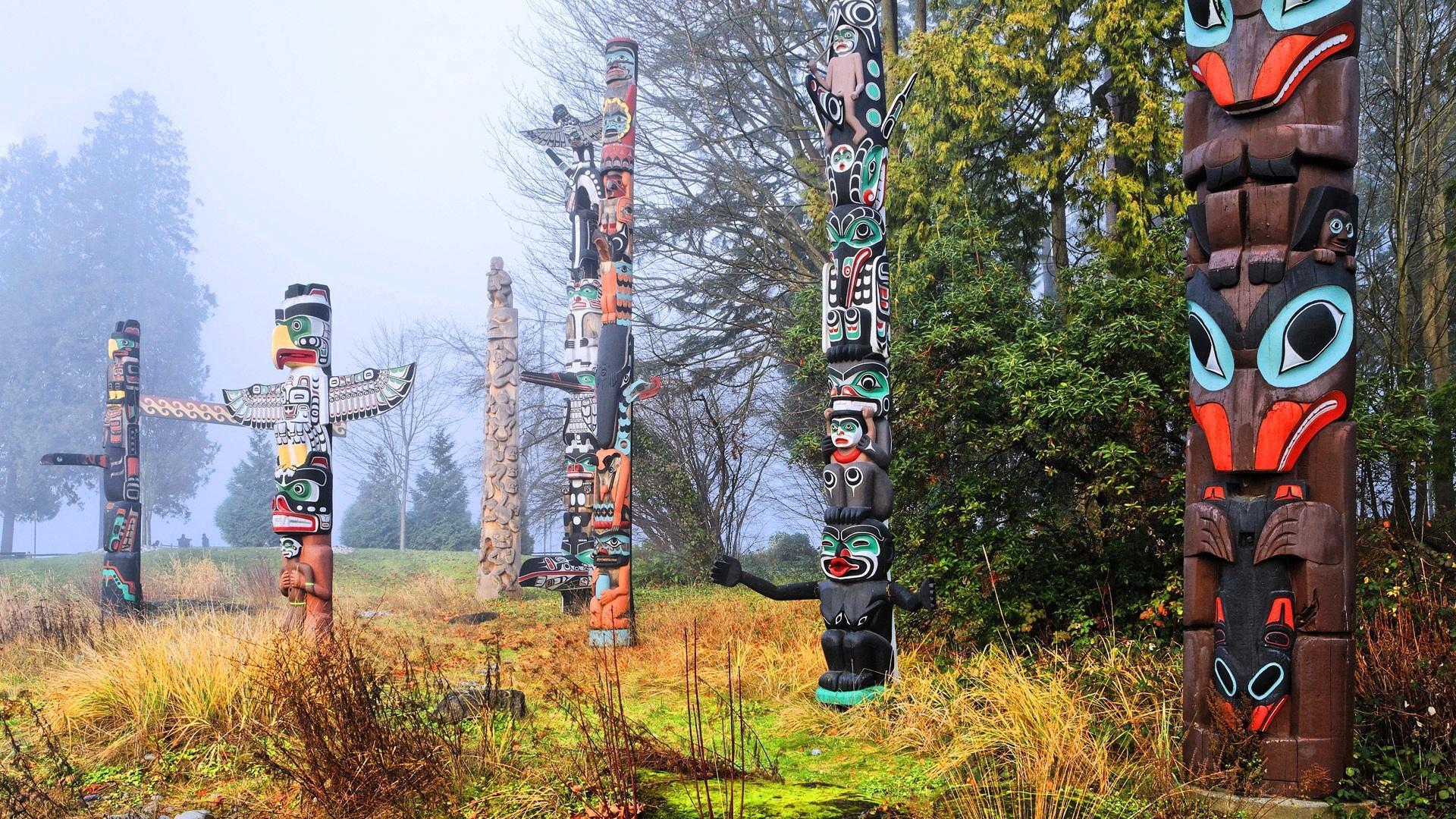 Seven Indians Totems [for Chef1ne] HD desktop wallpaper, Widescreen