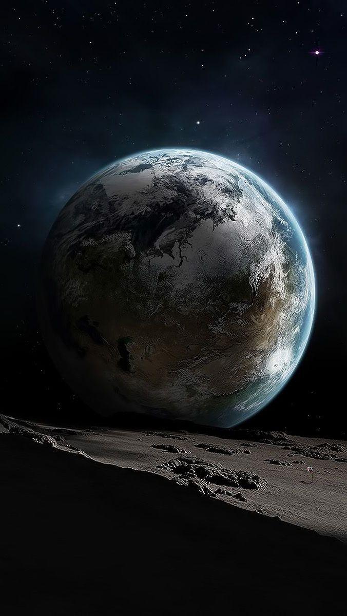 Moon iPhone Wallpaper HD image. Fond ecran paysage, Fond