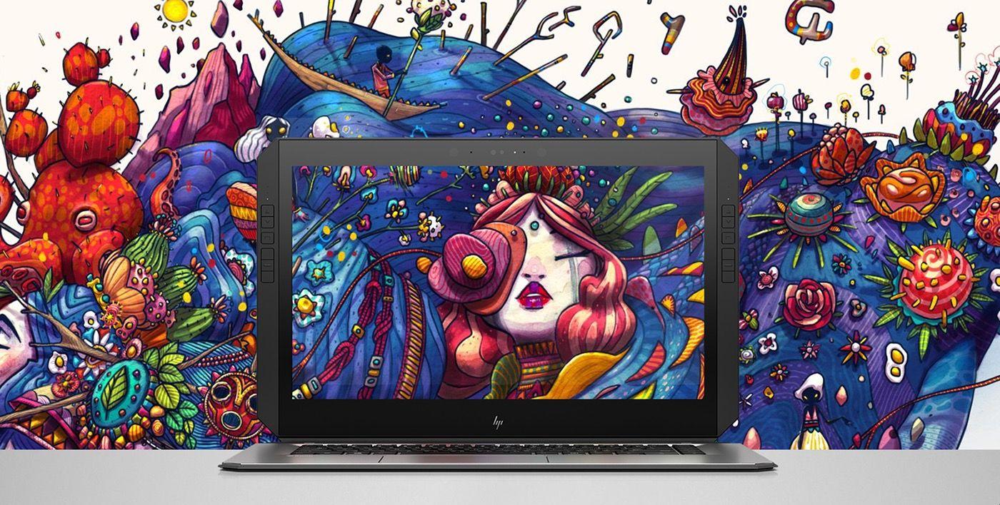 Illustration for the new HP device: Z Book X2
