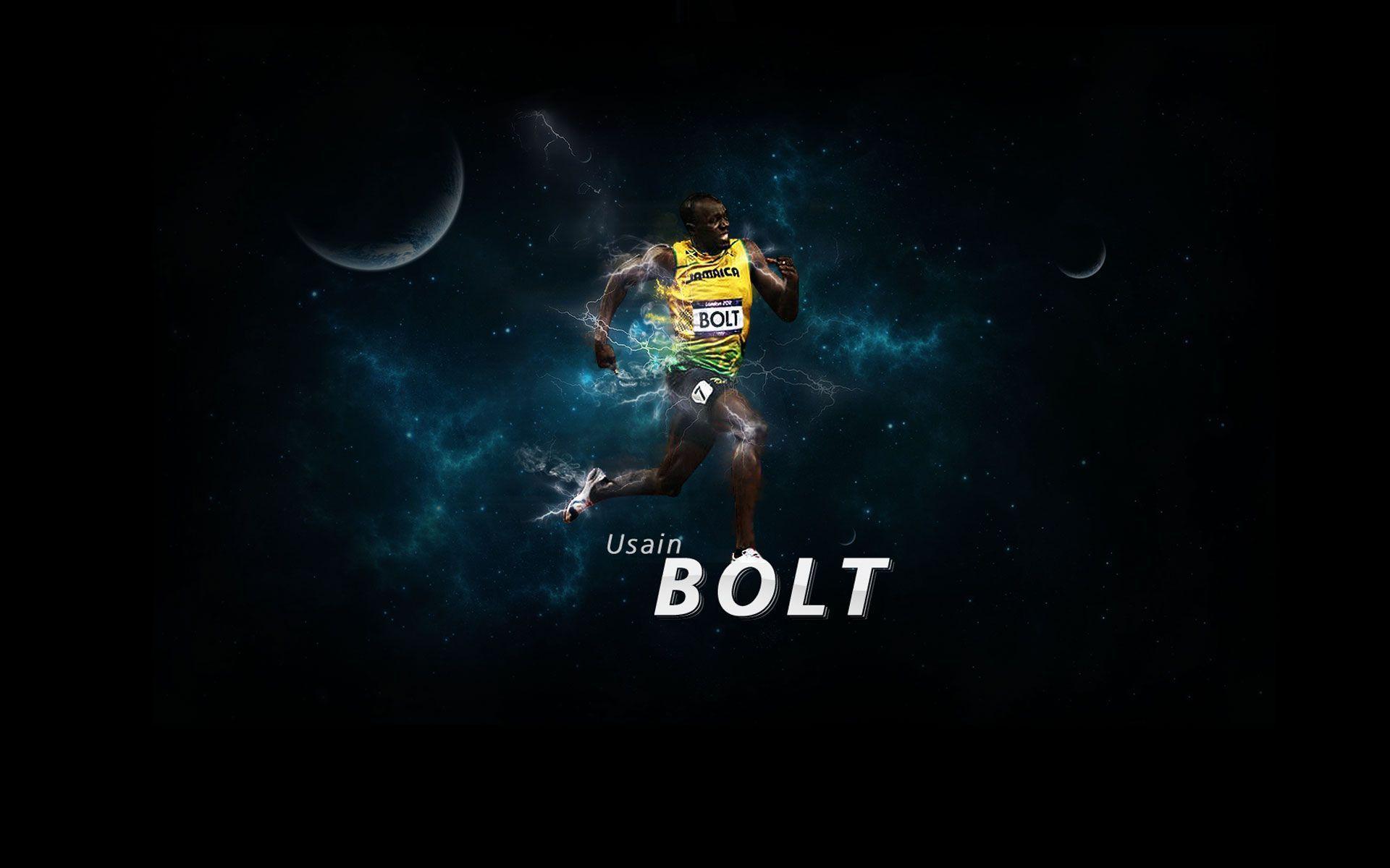 Download 1920x1200 Usain Bolt runs like Puma wallpaper