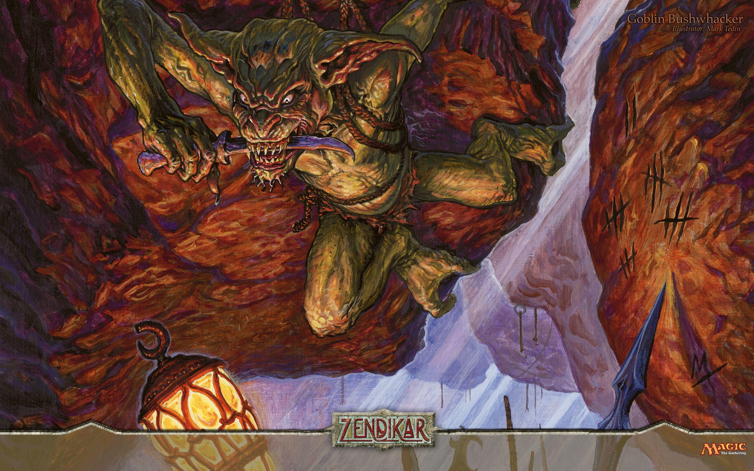 Wallpaper of the Week: Goblin Bushwhacker and Jace, the Mind