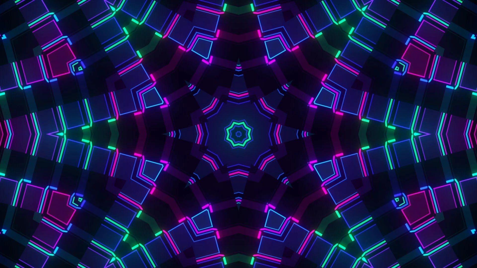 Neon Psychedelic Patterns VJ Loops
