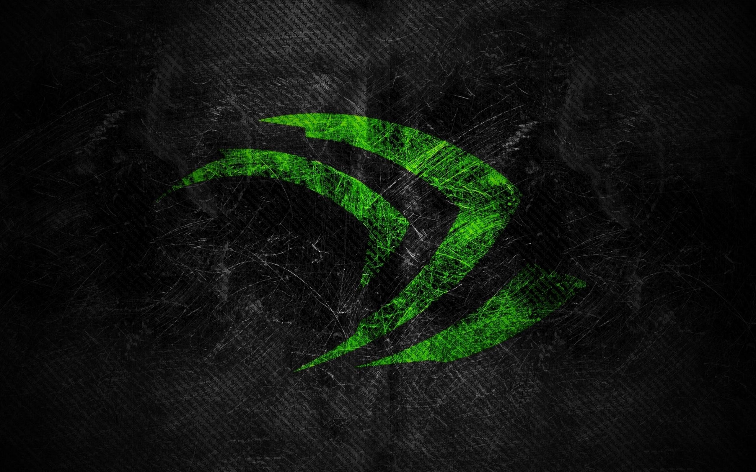 Green Nvidia Logo Black Background HD Wallpaper. Stuff to Buy