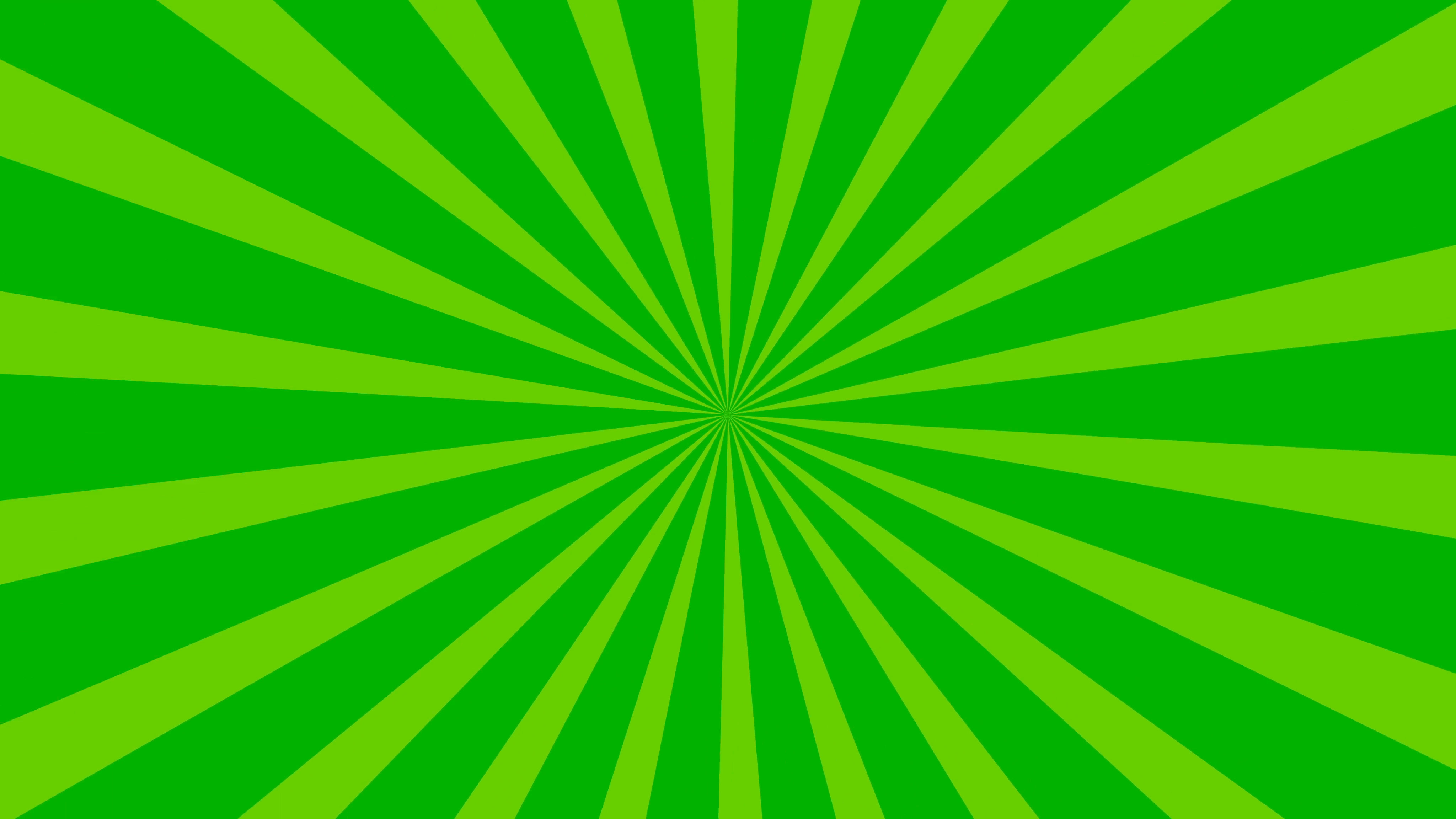 Traditional and classic Sunburst or Starburst background Green 4K