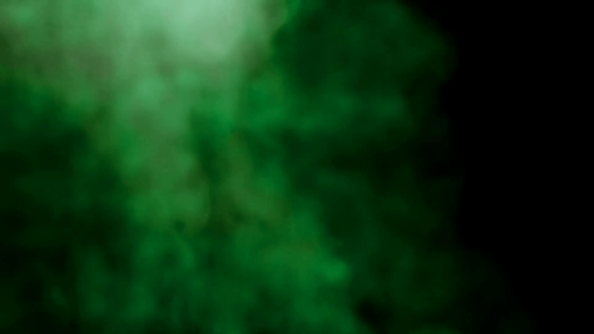 Smoke colorful green on black background. Abstract smoke background