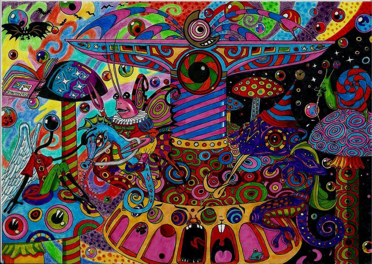 Psychedelic Merry Go Round' By Acid Flo. Works Of Art