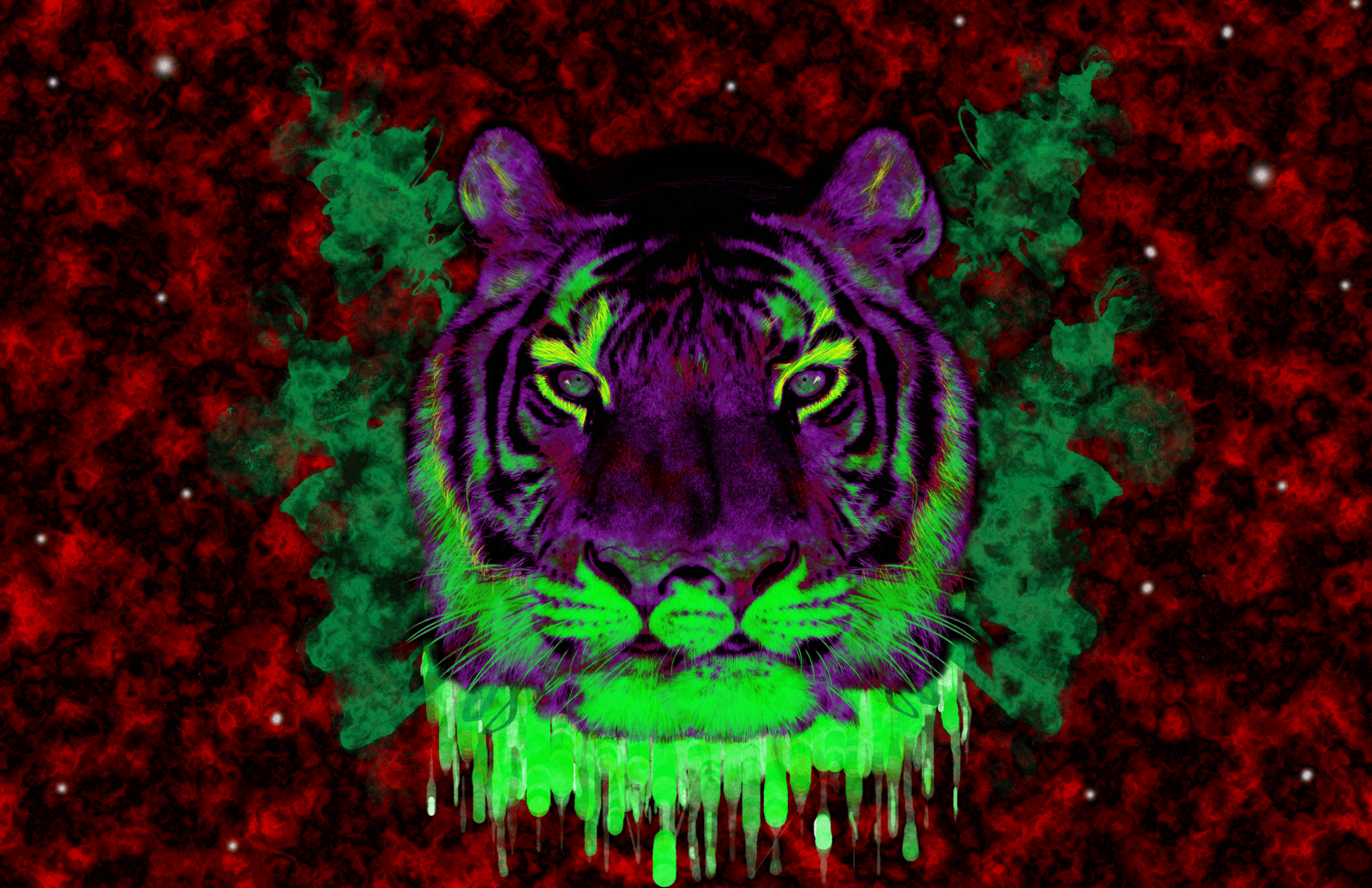 Trippy Tiger Wallpaper