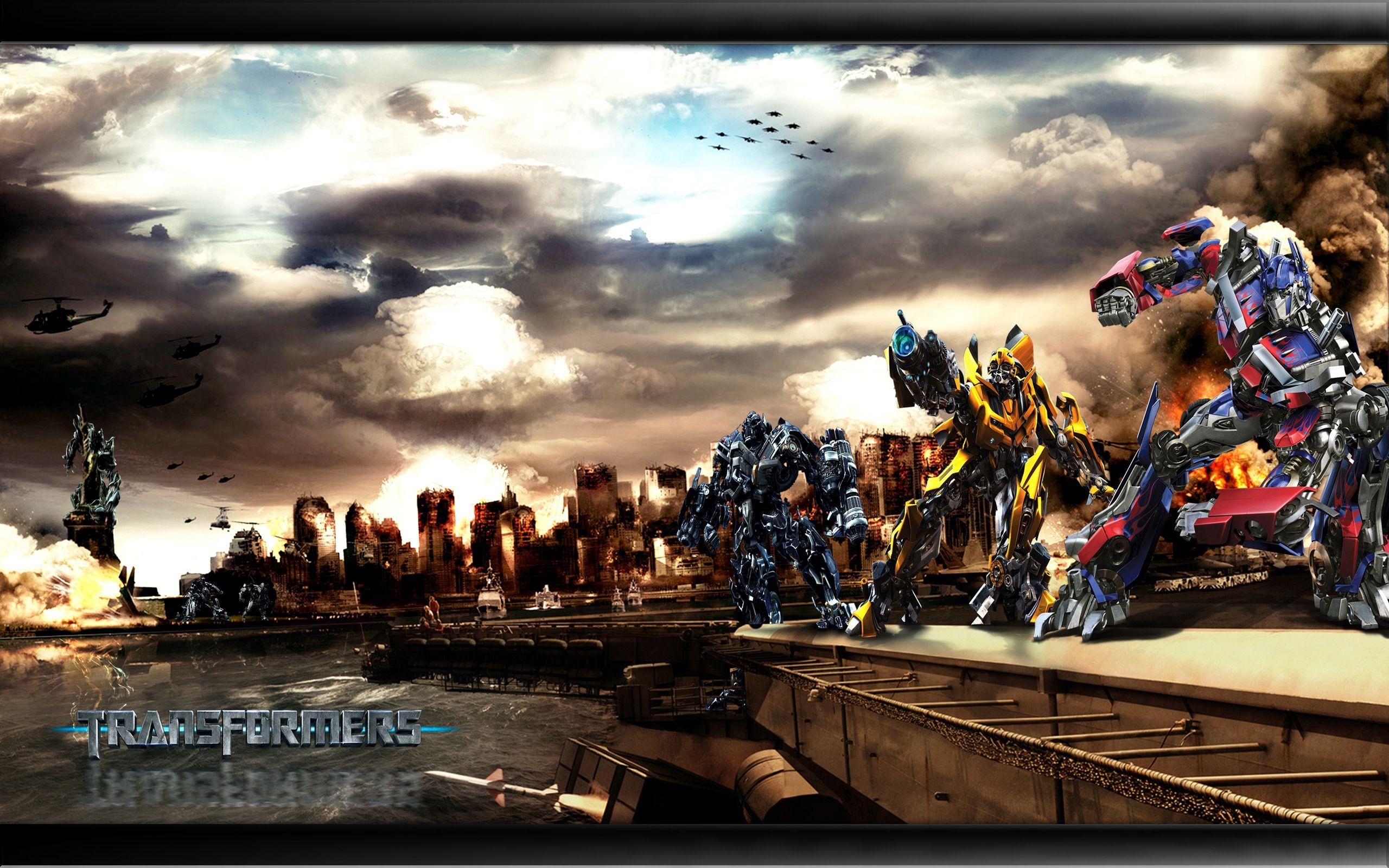Transformers Autobot Vs Decepticons Wallpaper Transformers 2 Movies Wallpaper in jpg format for free download