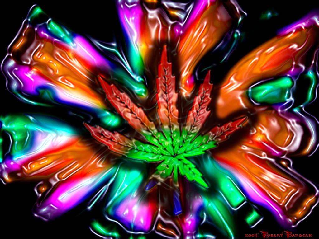 Marijuana Trippy Wallpaper