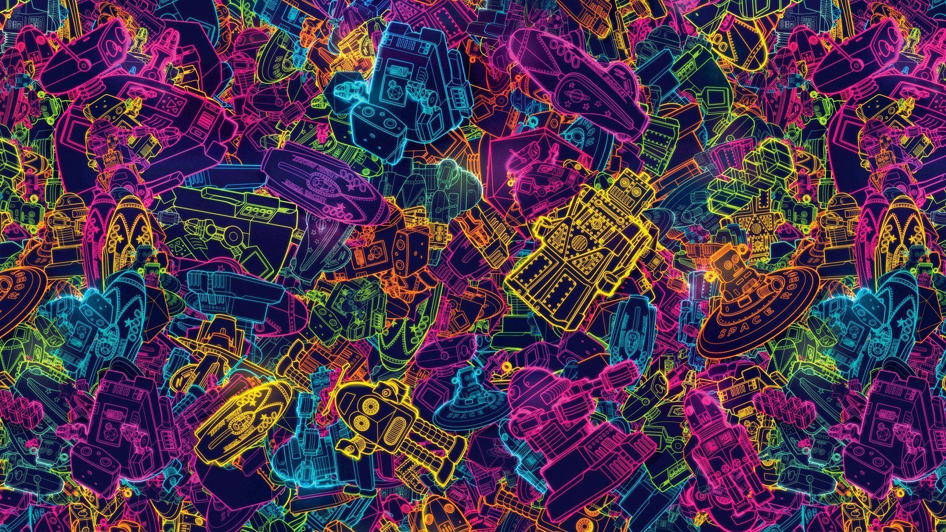 Trippy Neon Backgrounds - Wallpaper Cave