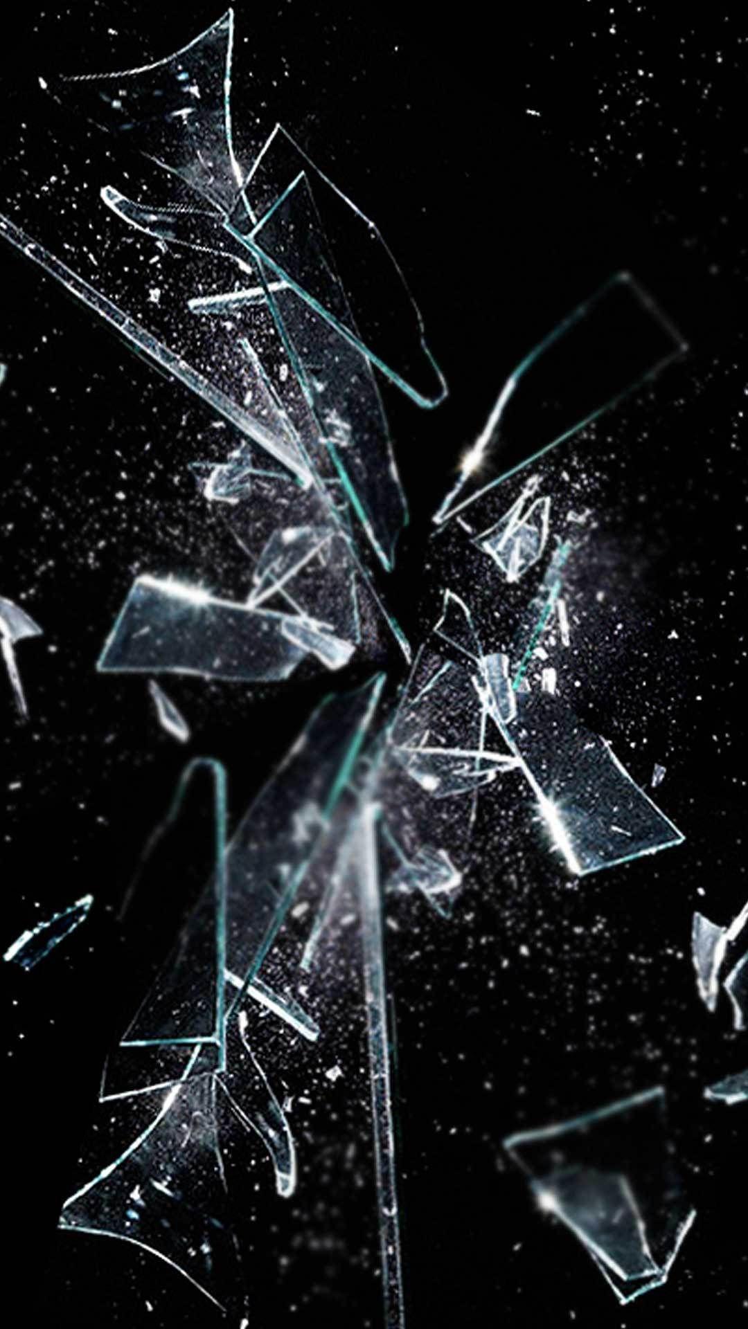 Broken Screen Wallpaper iPhone 7 Plus. art. Glass, Broken screen