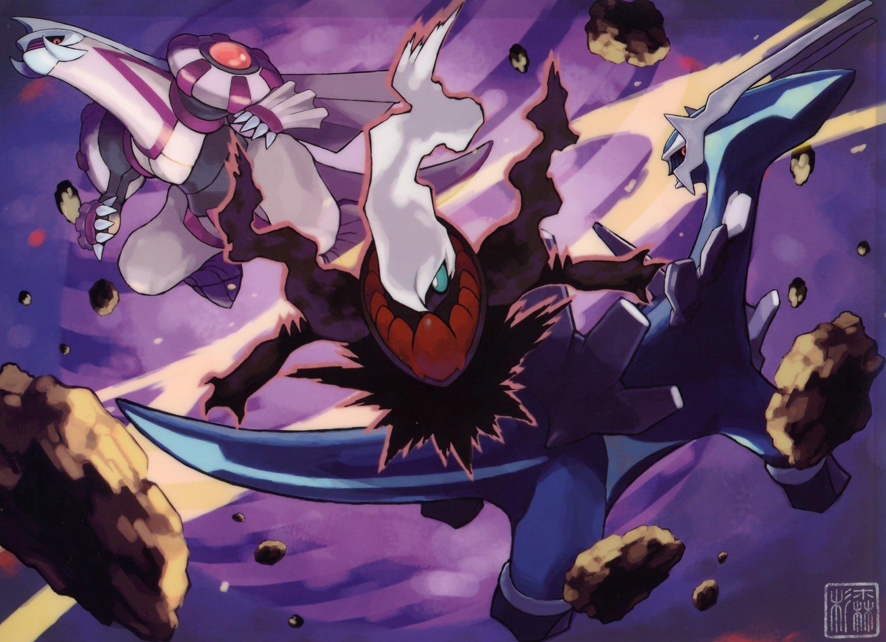 Legendary Pokemon image dialga palkia giratina and cyrusD