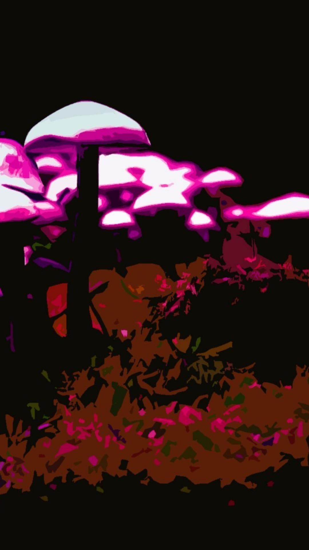 Mushrooms psychedelic trippy shrooms wallpaper