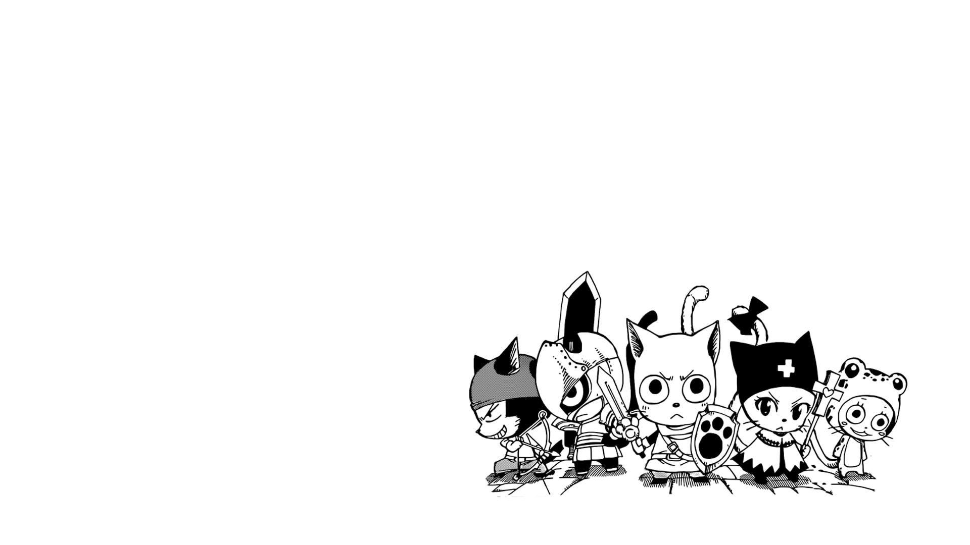 Happy Cats of Fairy Tail Manga Wallpaper. Daily Anime Art