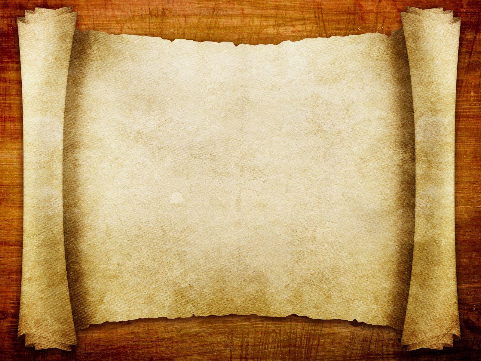 Advanced Blank Scroll Paper Background For PowerPoint and Frame PPT