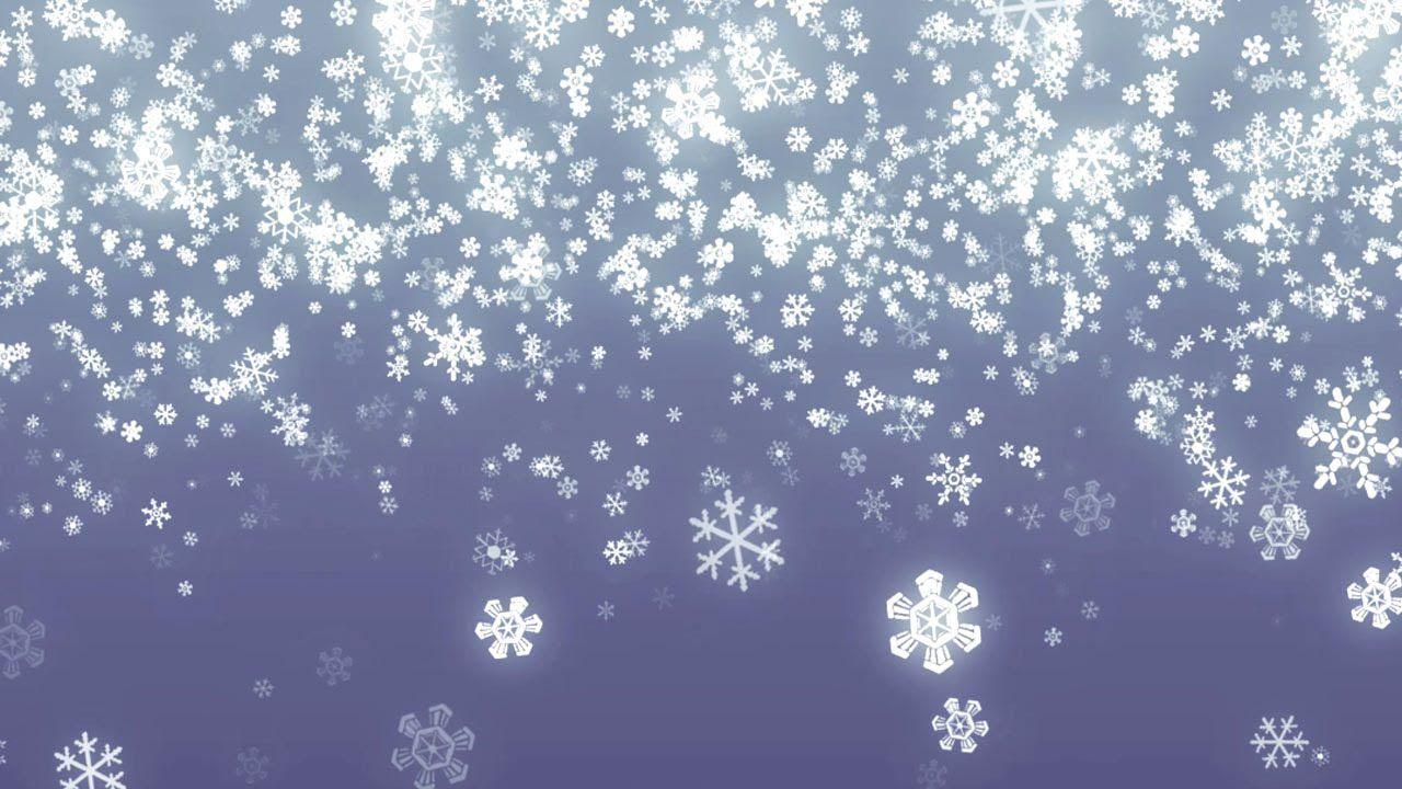 Falling Snowflakes Background Loop For Winter Holidays