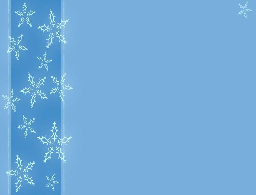 Free A Winter With Snowflakes Background For PowerPoint