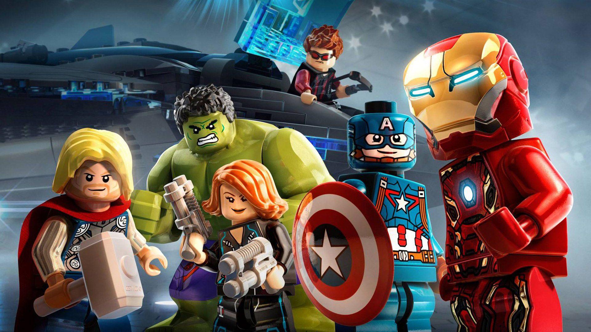 Iron Man Captain America Thor Avengers Marvel Comics Lego Wallpaper