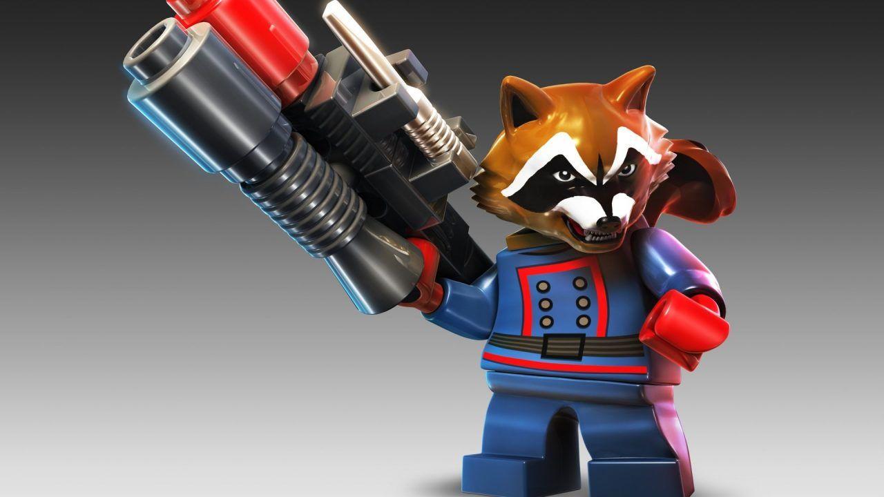 Download LEGO Marvel Super Heroes Rocket Raccoon 4k dual screen