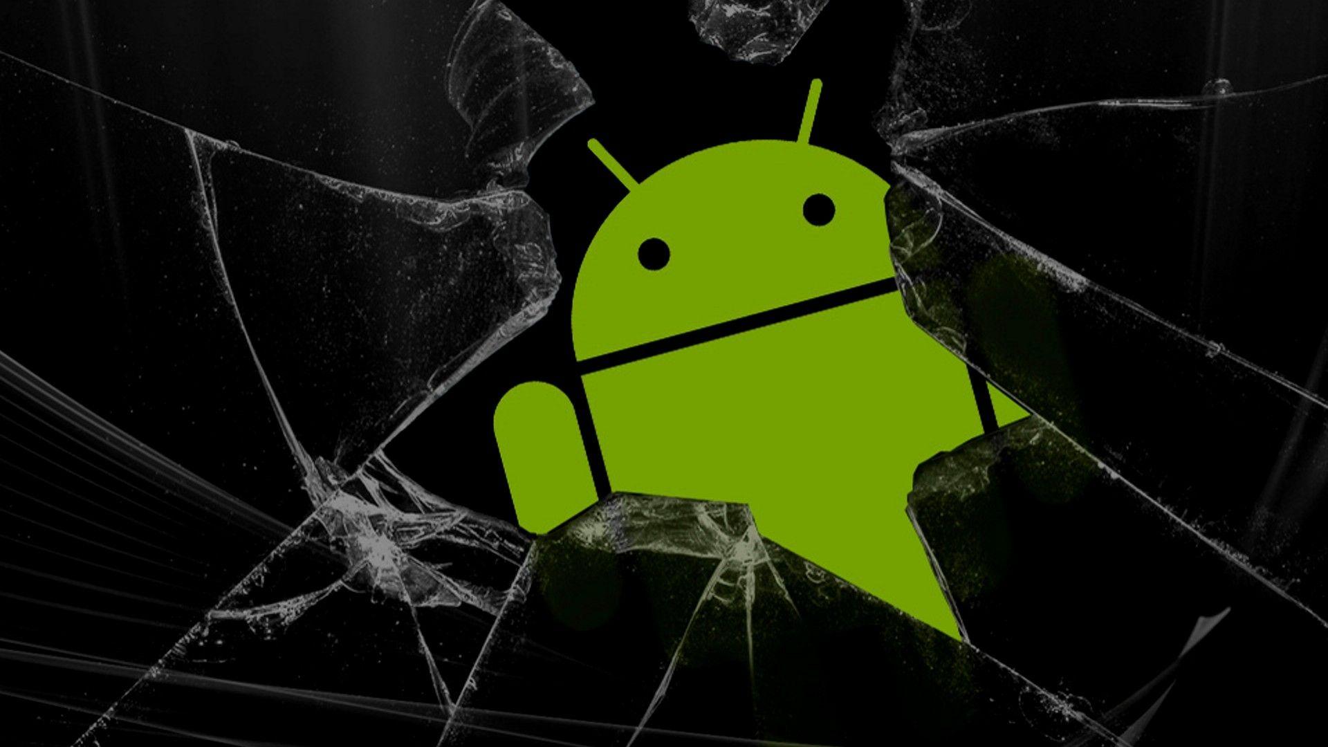 Broken Glass Android Background Wallpaper