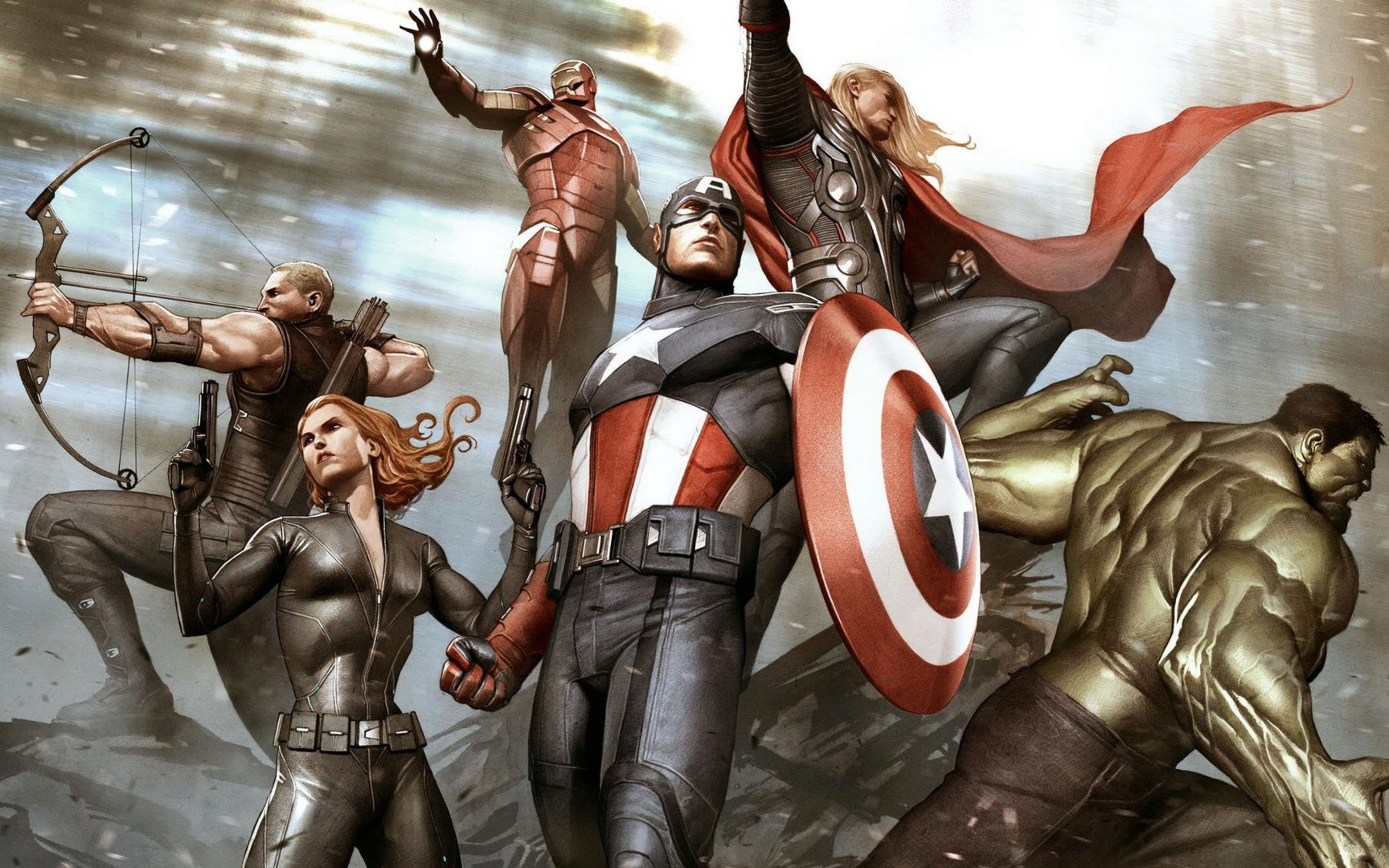 Avengers Marvel Comics Artwork 2048x1152 Resolution HD 4k