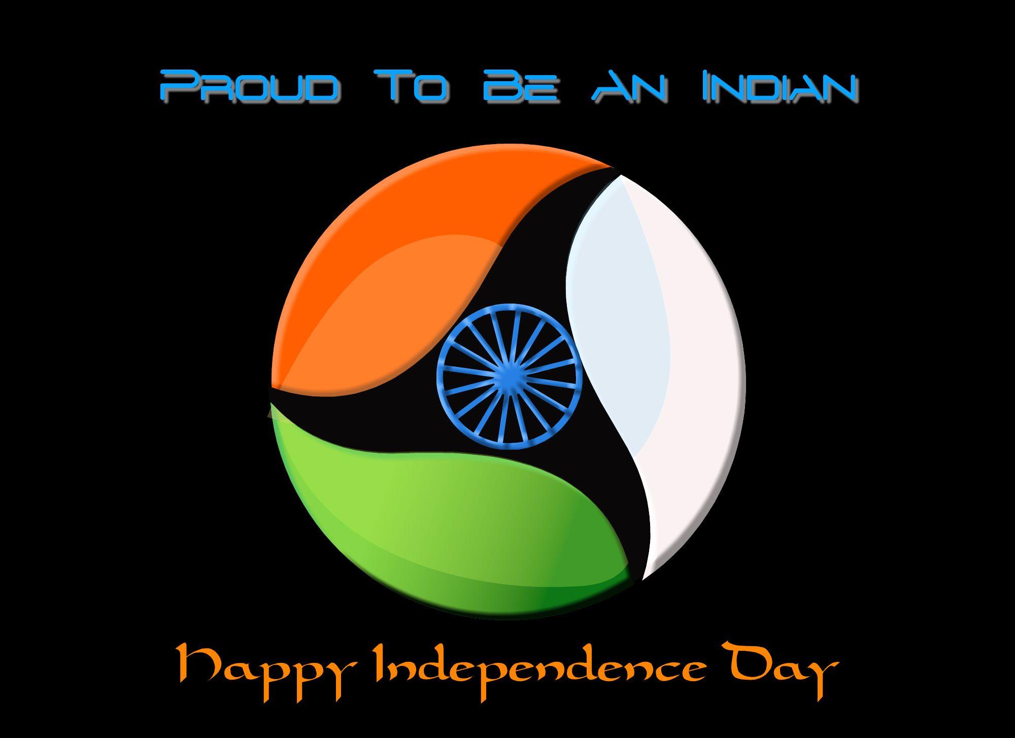 Proud To Be An Indian Happy Independence Day Ashok Wheel Picture