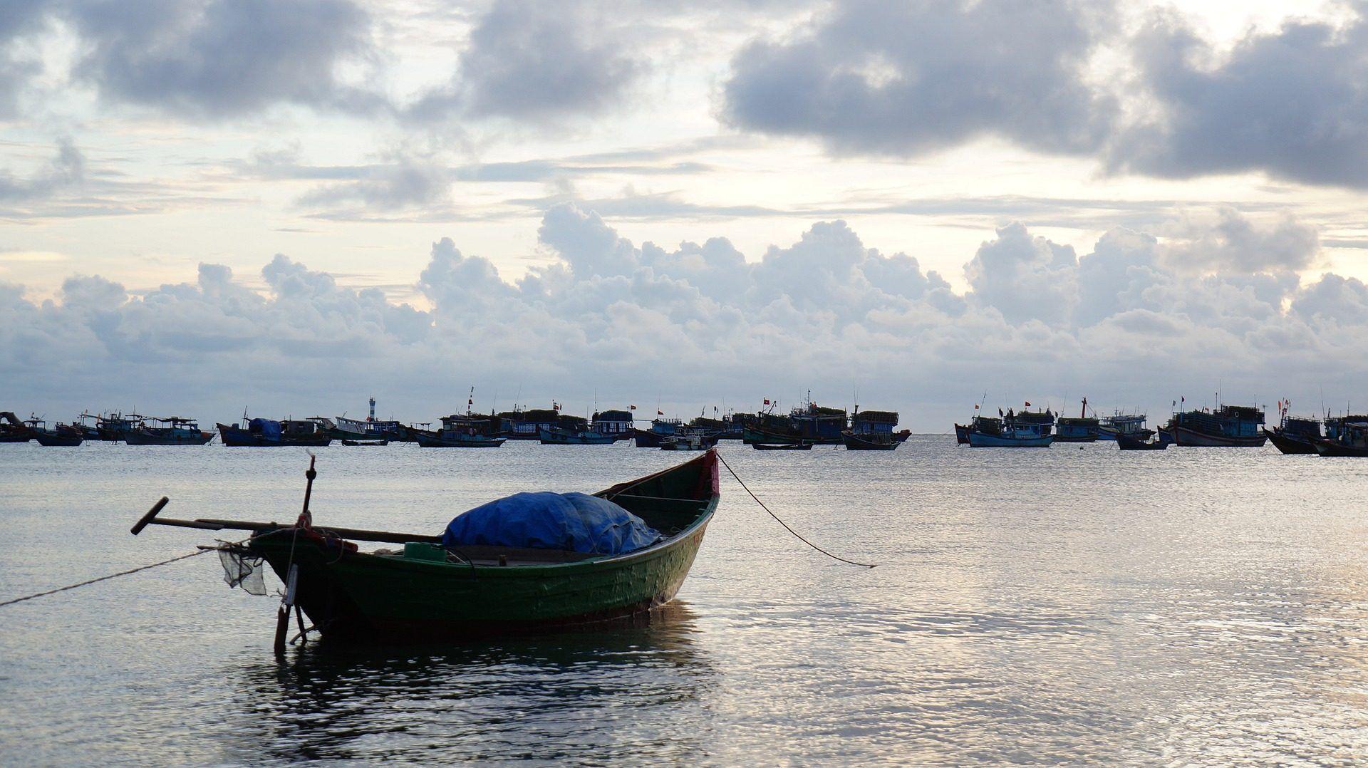 Barca Hintergrundbilder, Boot, Angeln, Oficio, Vietnam. Professor