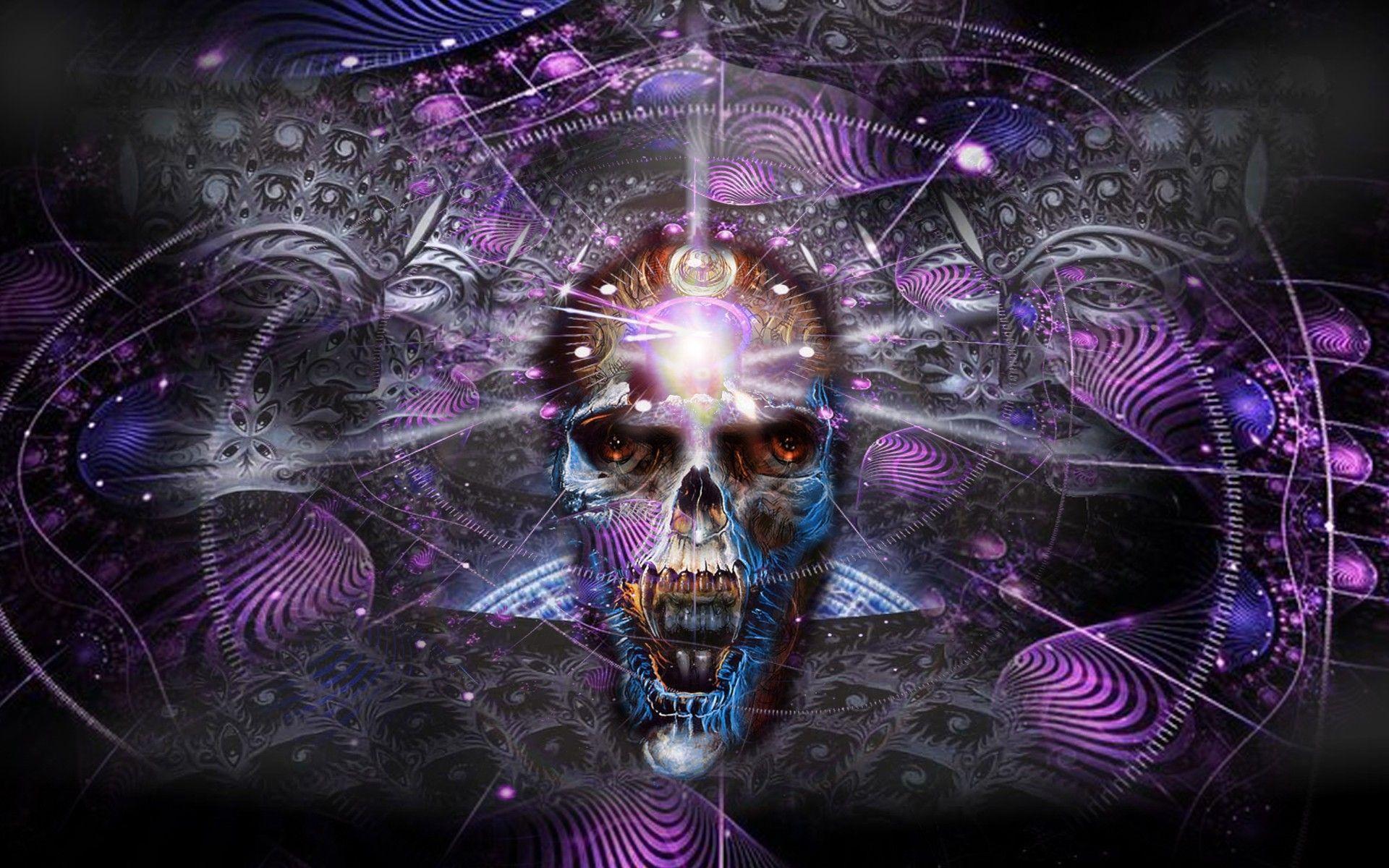 Skulls Dmt Vision Alex Grey High Quality Wallpaperhi On Trippy