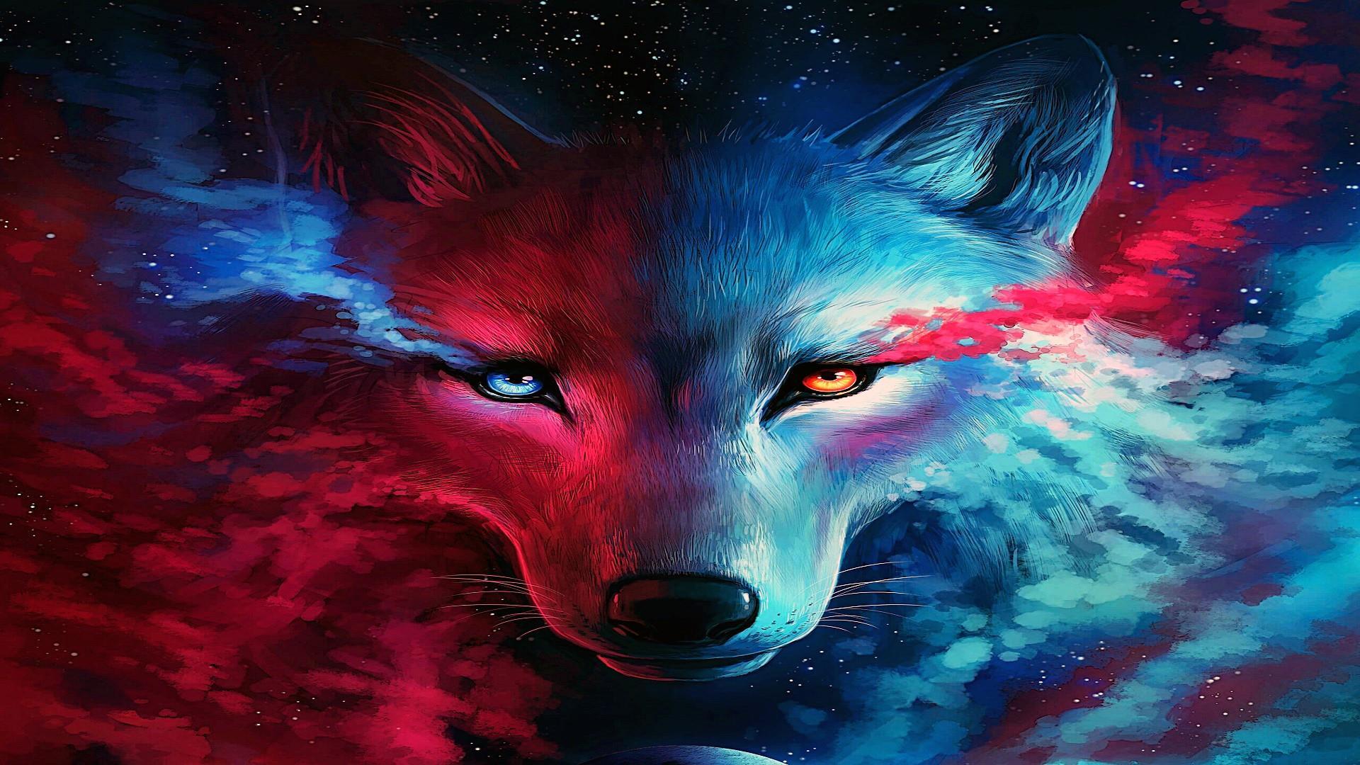 Galaxy Wolf Wallpapers - Wallpaper Cave