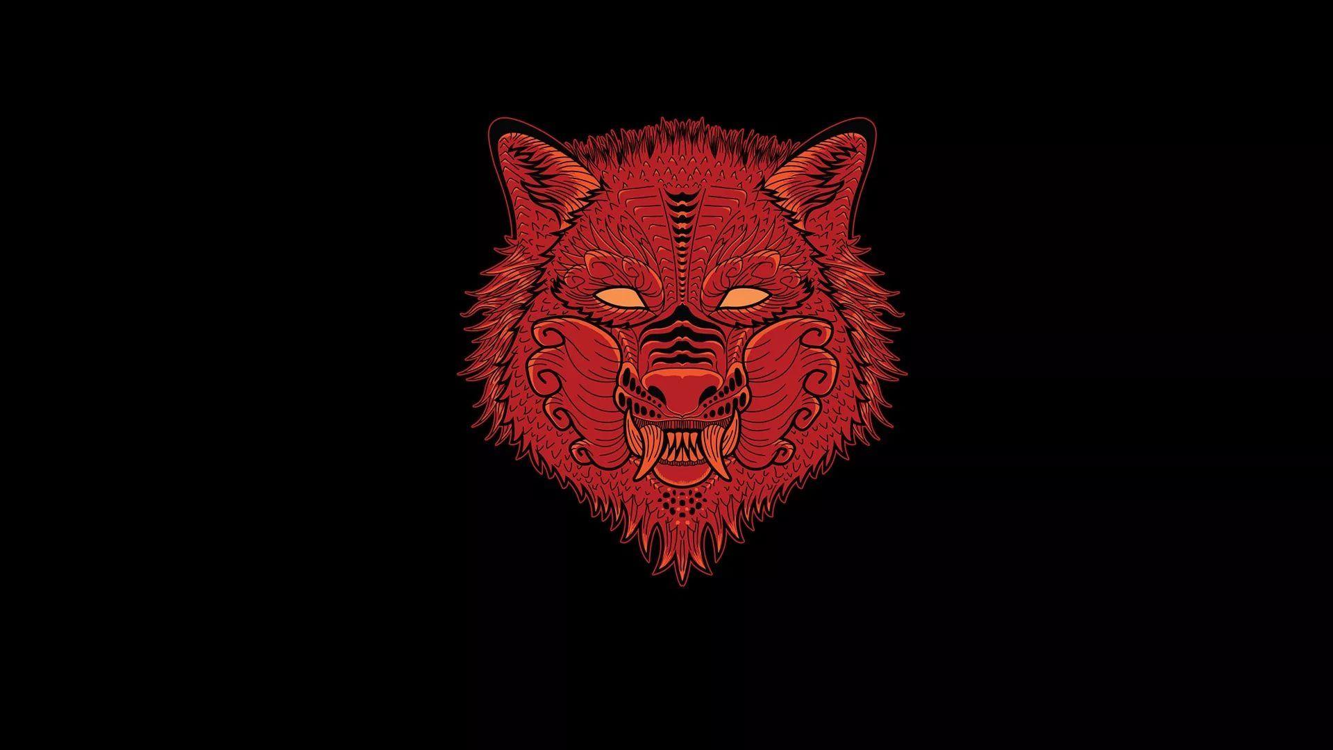 Red Wolf HD Wallpaper free