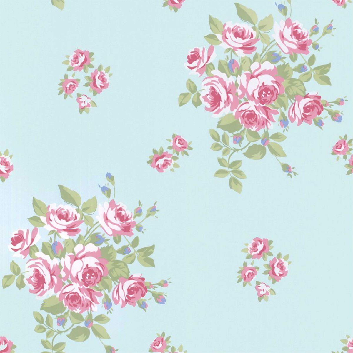 Download Free Floral Vintage Wallpaper