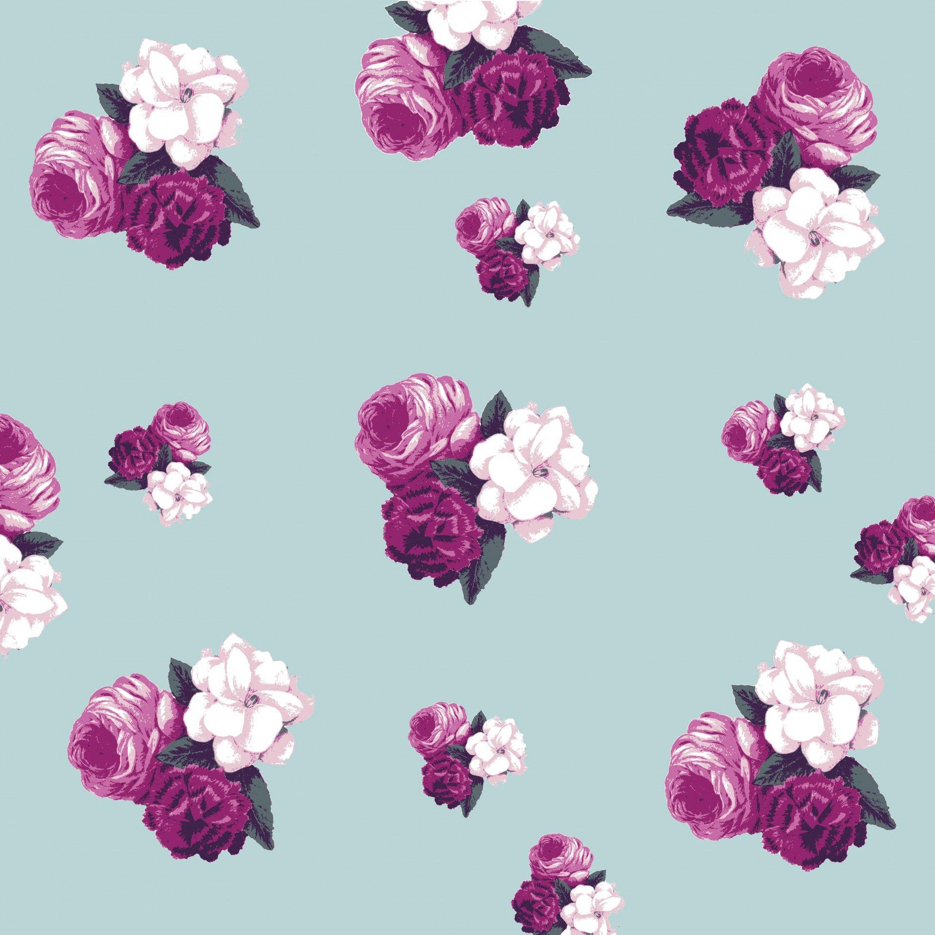 Vintage Floral Roses Wallpaper Free Domain Picture