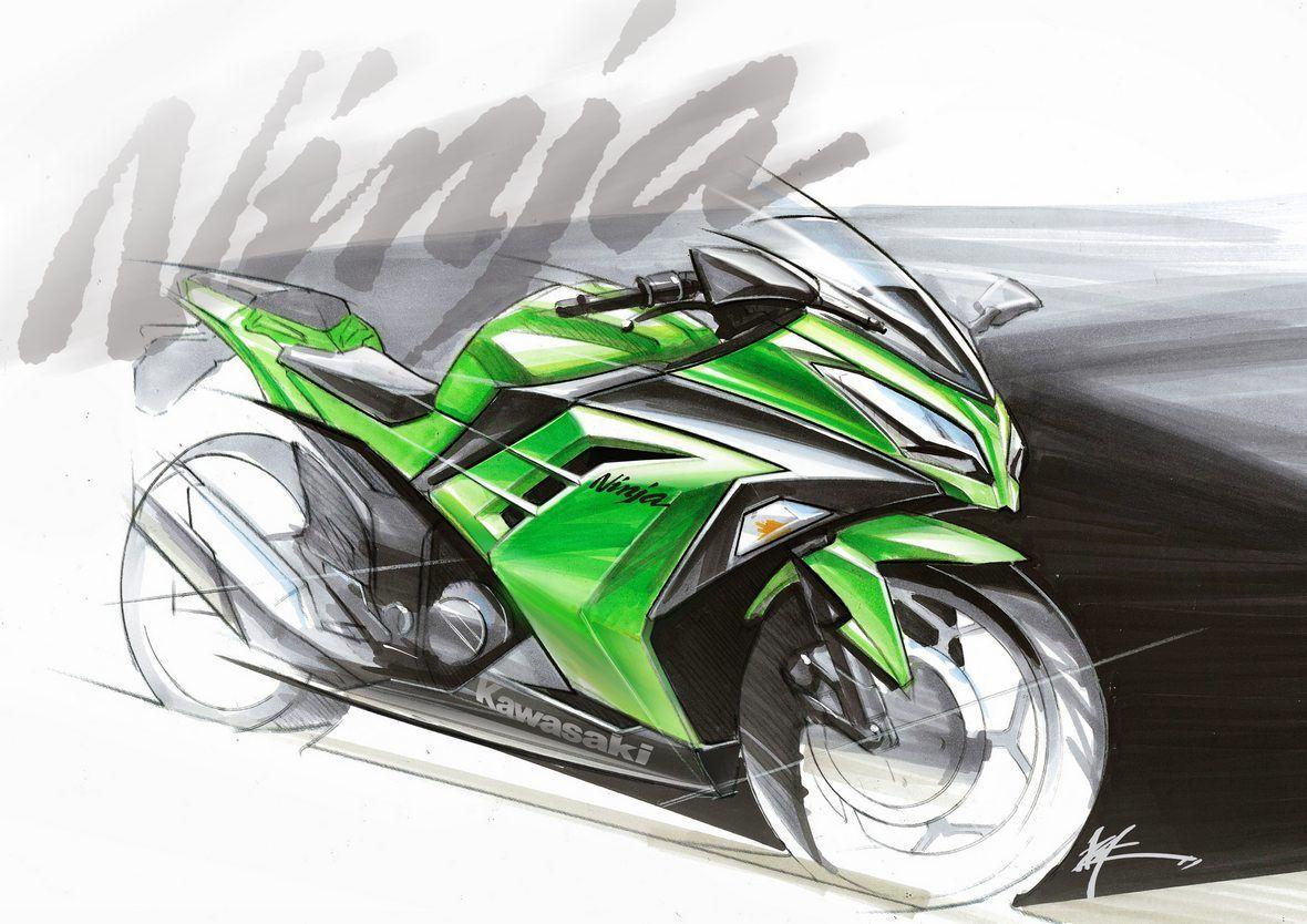 Kawasaki Ninja Bike Wallpaper. Живопись