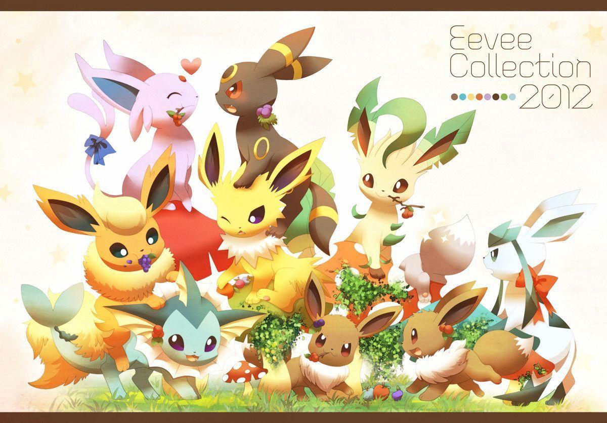Eevee Evolutions Wallpaper. Eevee evolutions, Eevee, Pokemon